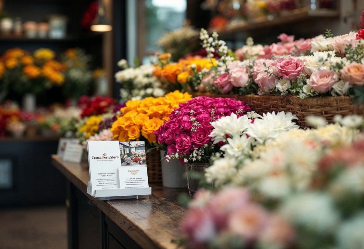 cross-promotion in a flower shop