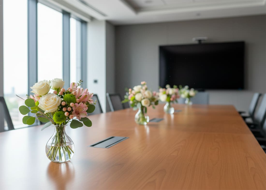 doos met bloemen